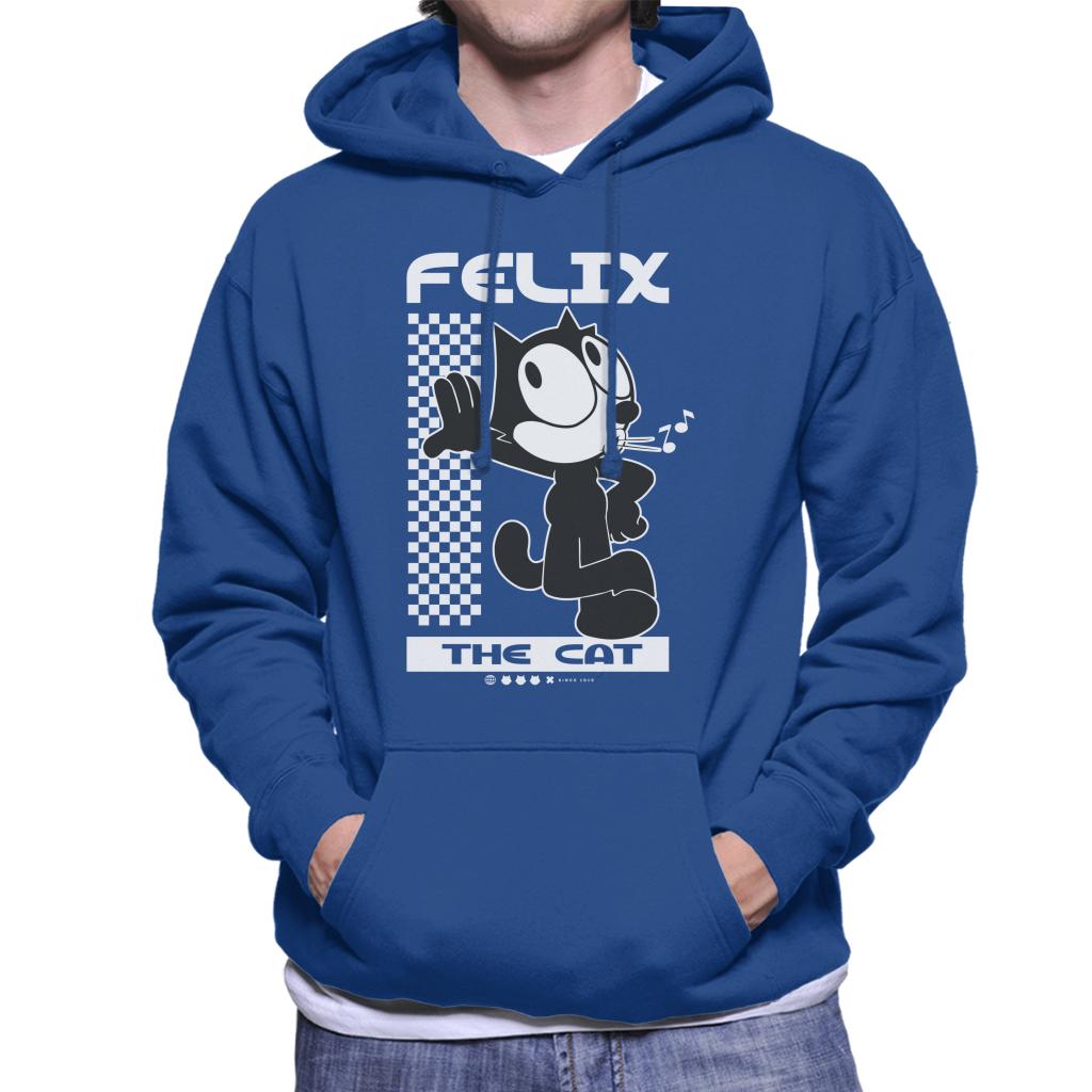 Felix The Cat Leaning Men's Hooded Sweatshirt-ALL + EVERY