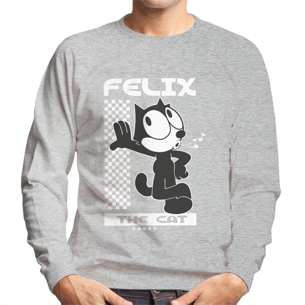 Felix The Cat Leaning Men's Sweatshirt-ALL + EVERY