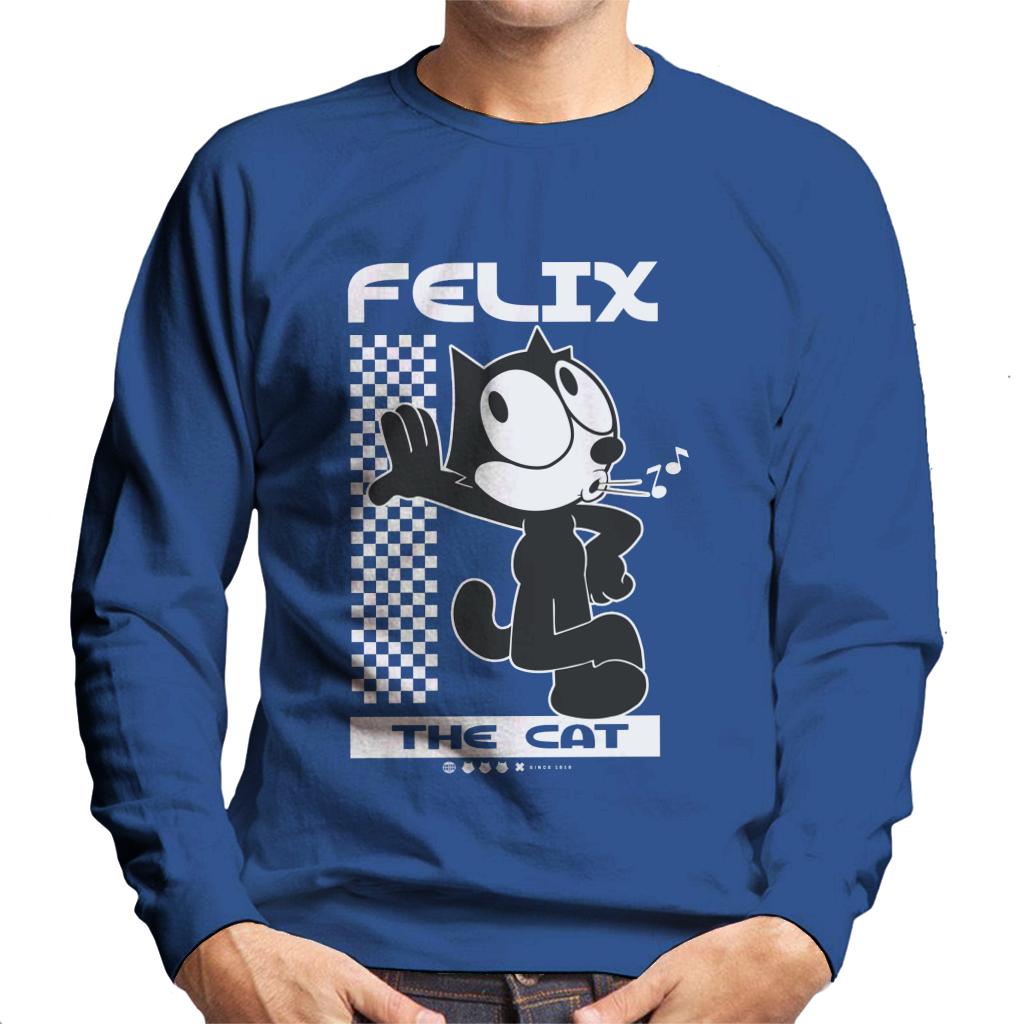 Felix The Cat Leaning Men's Sweatshirt-ALL + EVERY