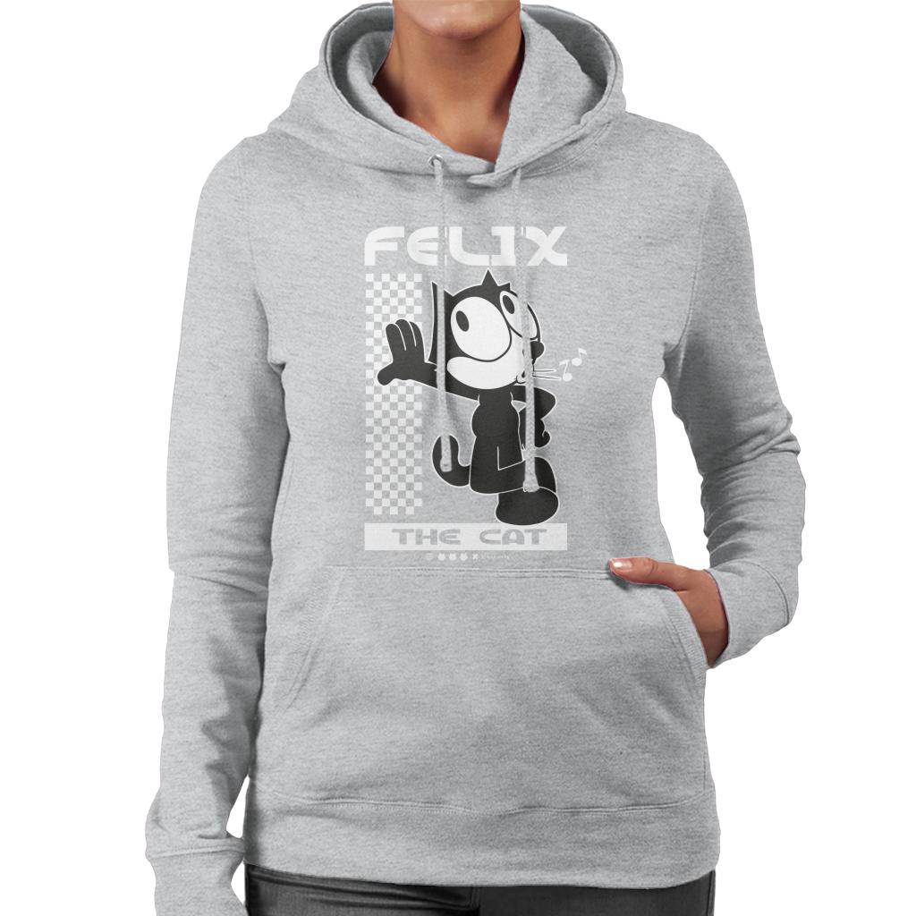 Felix The Cat Leaning Women's Hooded Sweatshirt-ALL + EVERY