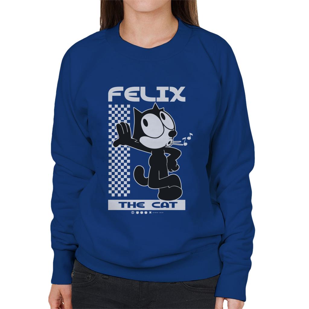 Felix The Cat Leaning Women's Sweatshirt-ALL + EVERY