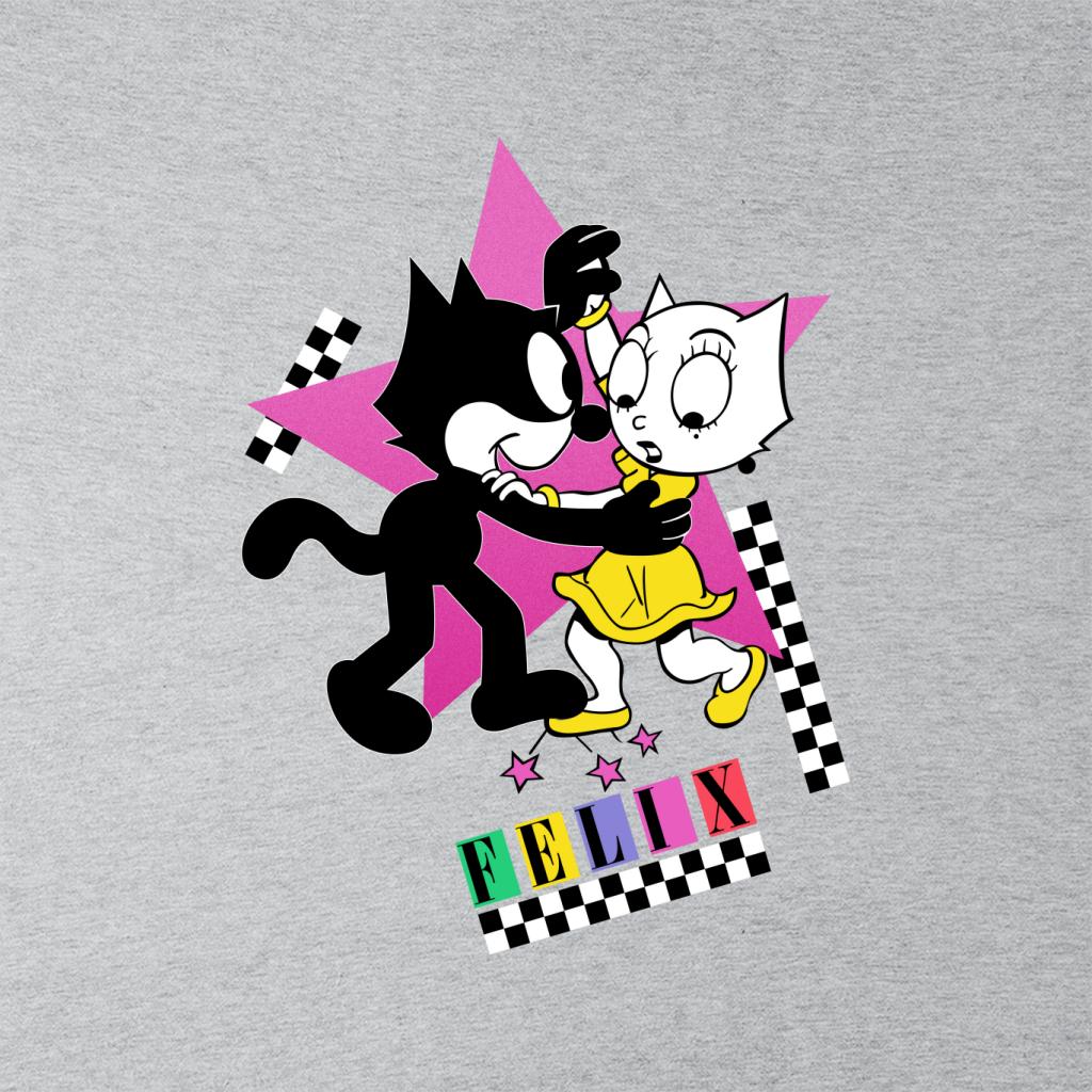 Felix The Cat And Kitty Kat Dancing Men's Sweatshirt-ALL + EVERY