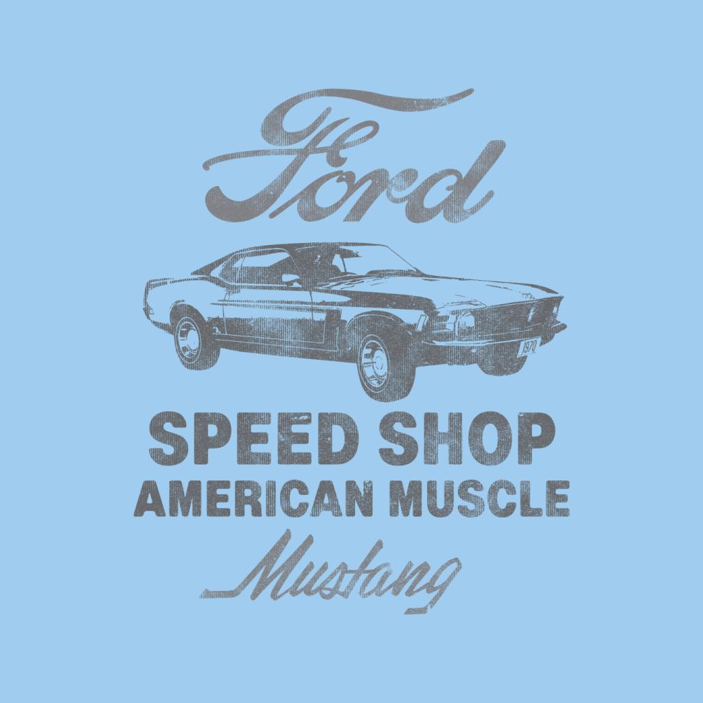 Ford Mustang Speed Shop American Muscle Men's T-Shirt-ALL + EVERY