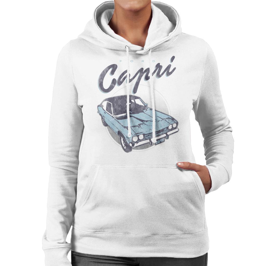 Ford Capri Women's Hooded Sweatshirt-ALL + EVERY