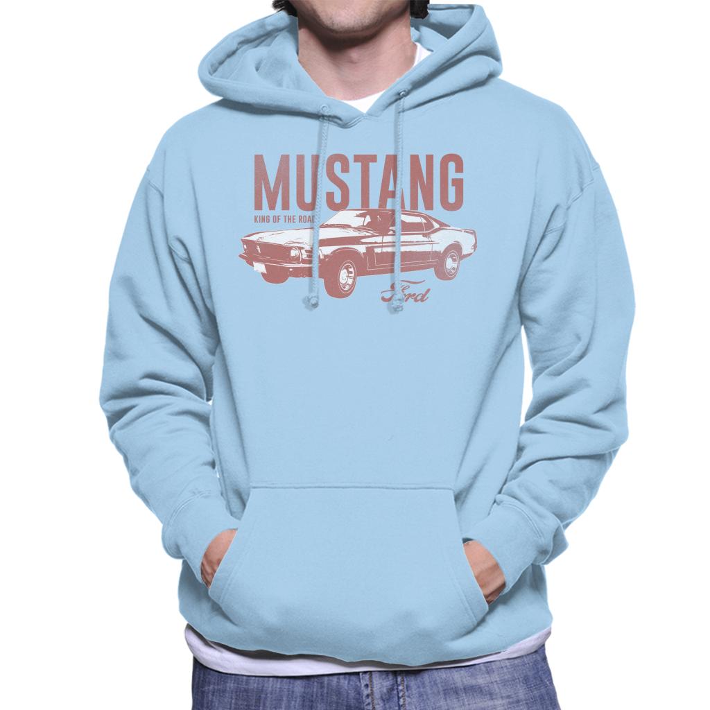 Ford Mustang King Of The Road Men's Hooded Sweatshirt-ALL + EVERY