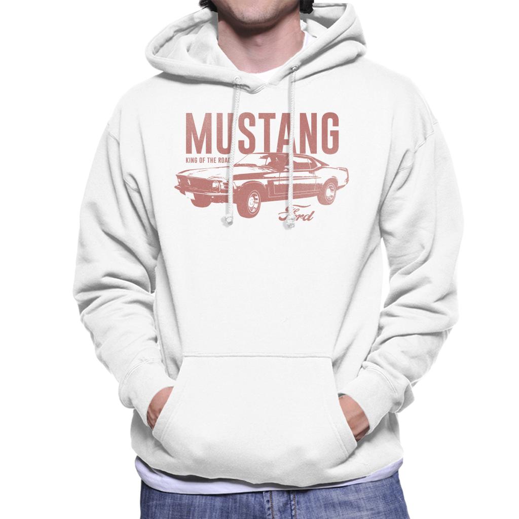 Ford Mustang King Of The Road Men's Hooded Sweatshirt-ALL + EVERY