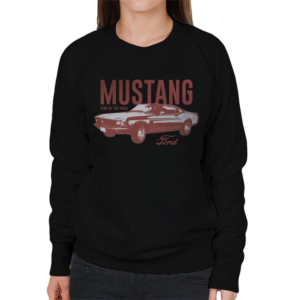 Ford Mustang King Of The Road Women's Sweatshirt-ALL + EVERY