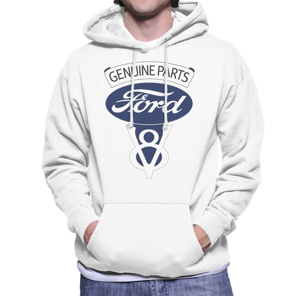 Ford V8 Genuine Parts Men's Hooded Sweatshirt-ALL + EVERY