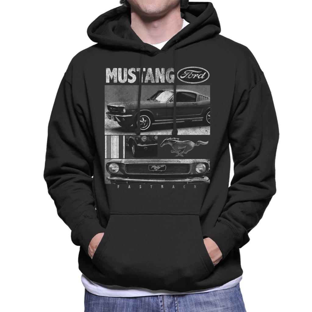 Ford Mustang Fastback Men's Hooded Sweatshirt-ALL + EVERY