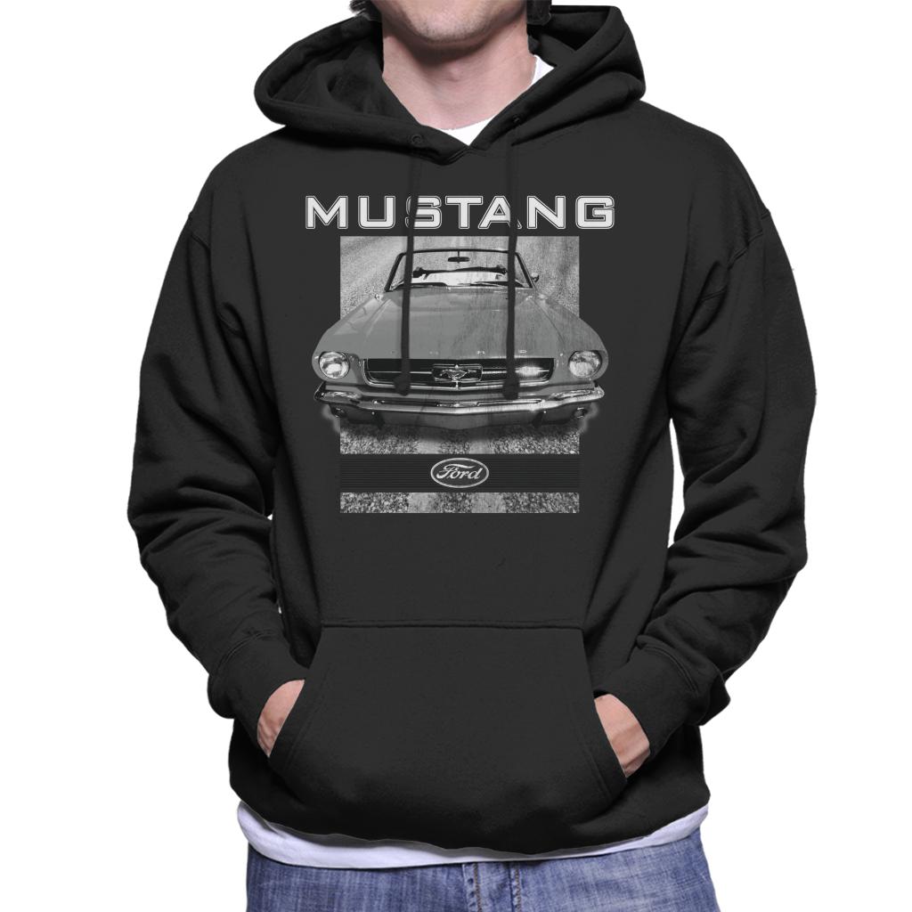 Ford Mustang Hood Close Up Men's Hooded Sweatshirt-ALL + EVERY