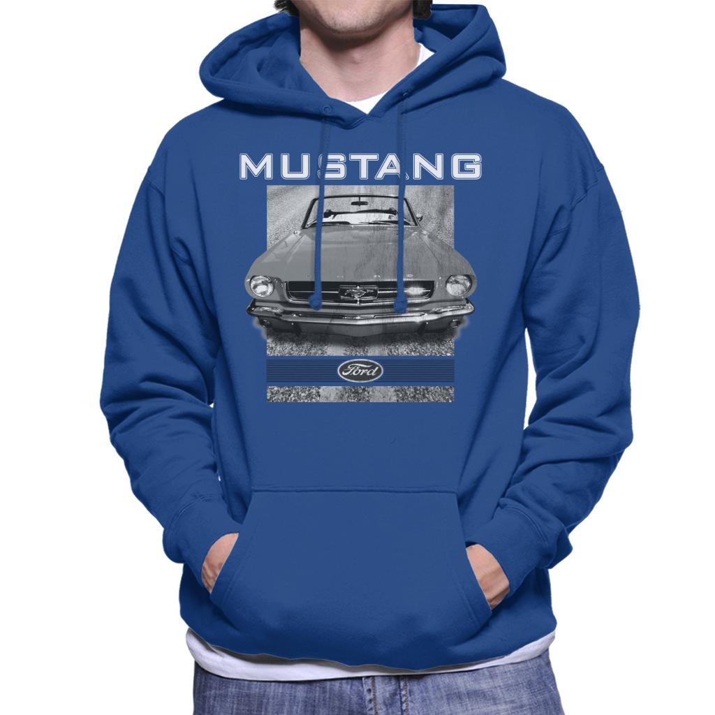 Ford Mustang Hood Close Up Men's Hooded Sweatshirt-ALL + EVERY