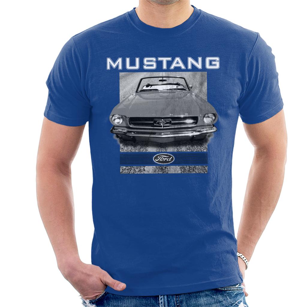 Ford Mustang Hood Close Up Men's T-Shirt-ALL + EVERY