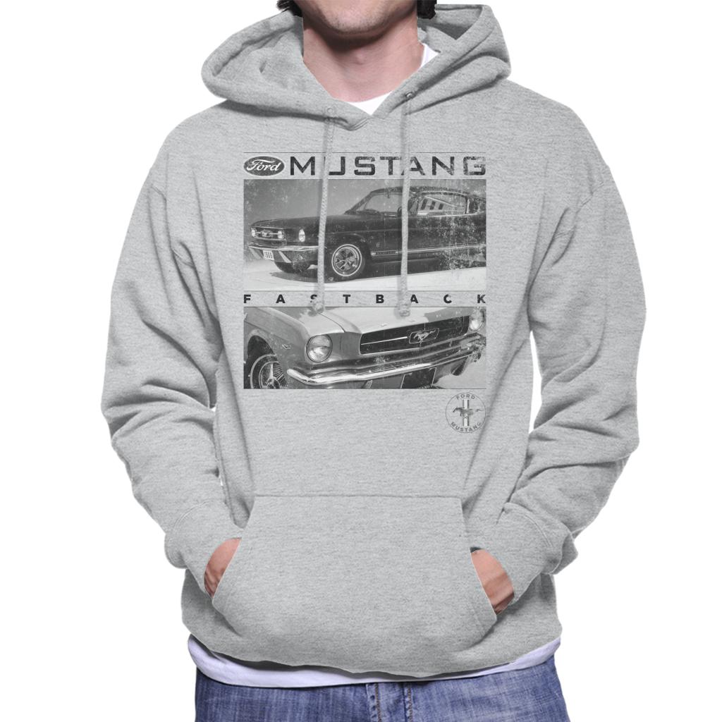 Ford Mustang Fastback Logo Men's Hooded Sweatshirt-ALL + EVERY