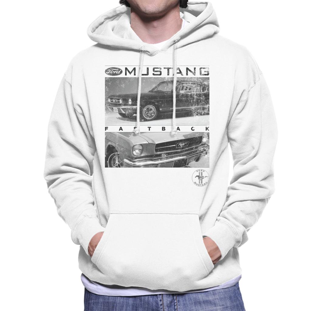 Ford Mustang Fastback Logo Men's Hooded Sweatshirt-ALL + EVERY