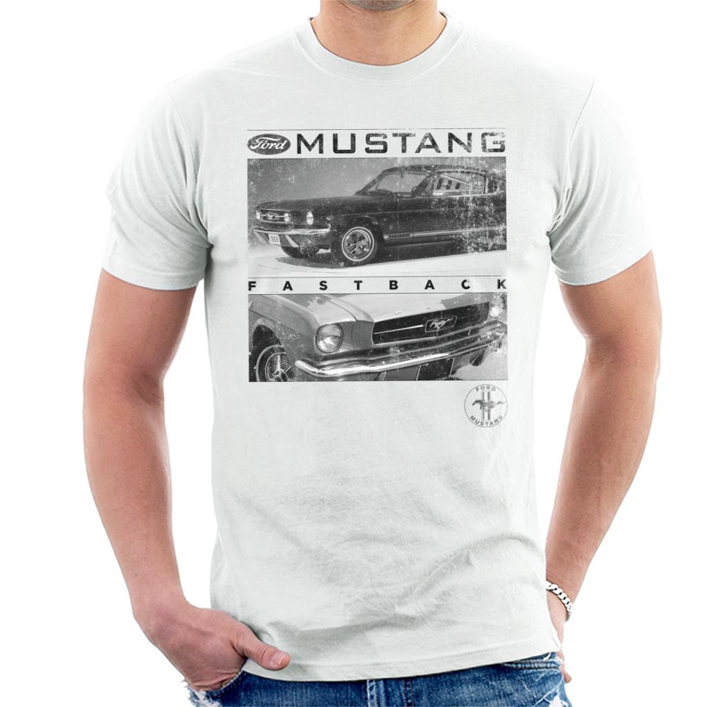 Ford Mustang Fastback Logo Men's T-Shirt-ALL + EVERY