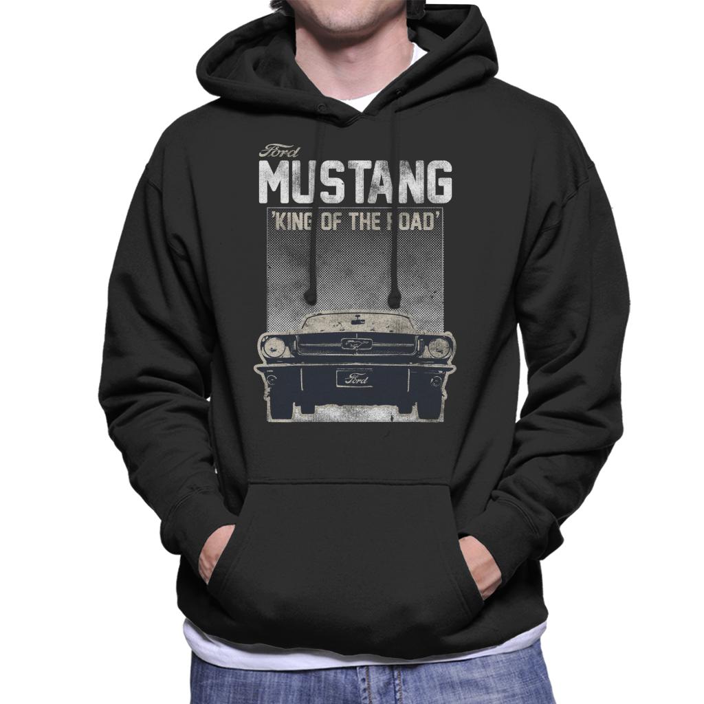 Ford Mustang King Of The Road Quote Men's Hooded Sweatshirt-ALL + EVERY