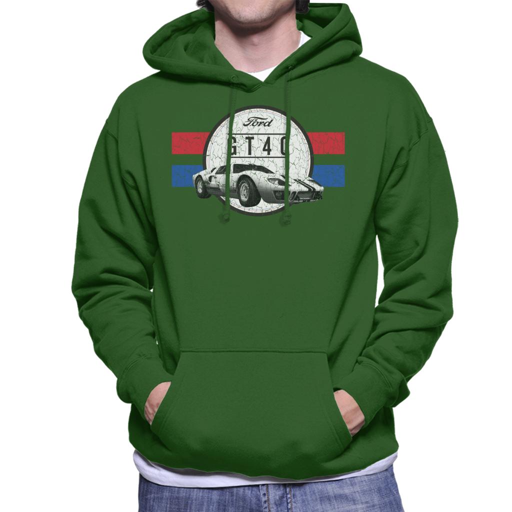 Ford GT 40 Cracked Aesthetic Men's Hooded Sweatshirt-ALL + EVERY