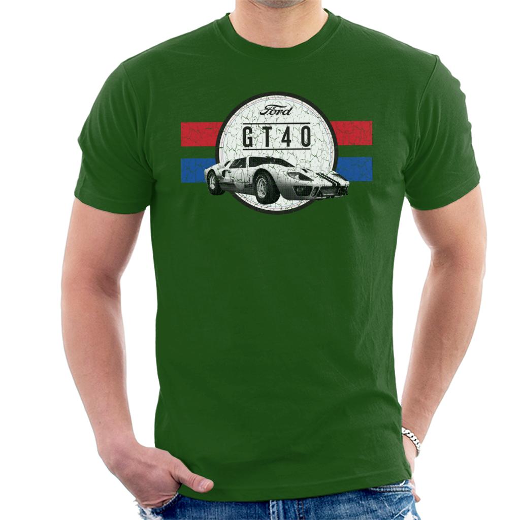 Ford GT 40 Cracked Aesthetic Men's T-Shirt-ALL + EVERY