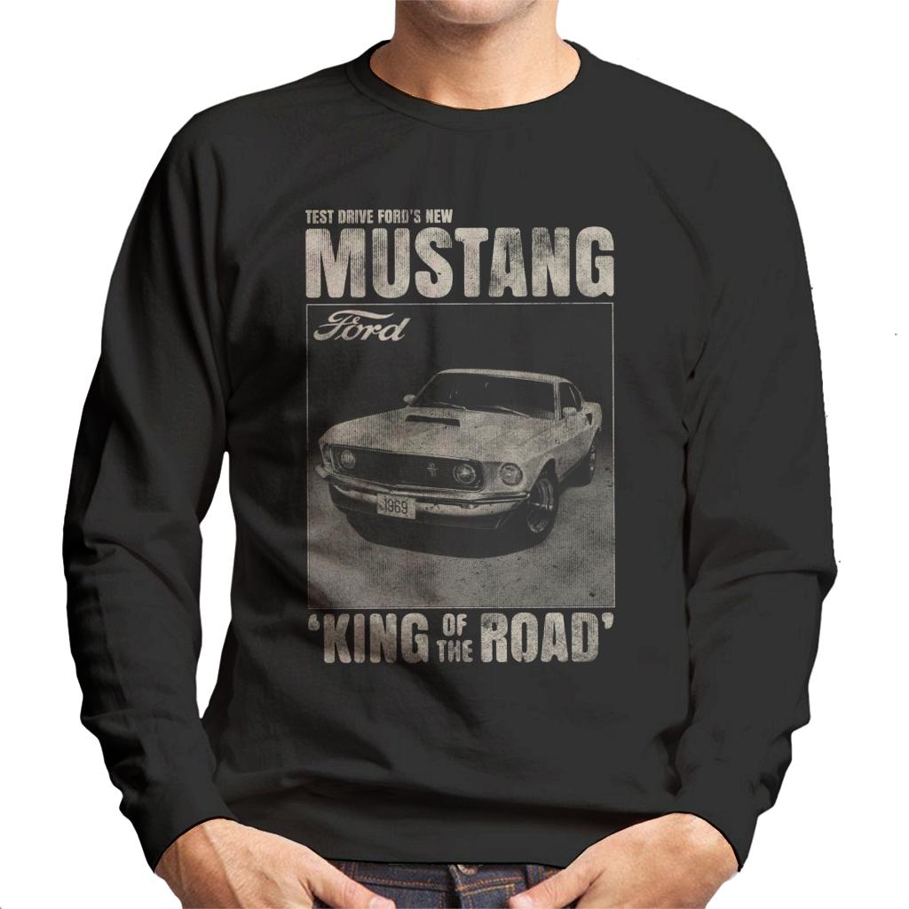 Ford Mustang Test Drive Fords New King Of The Road Men's Sweatshirt-ALL + EVERY