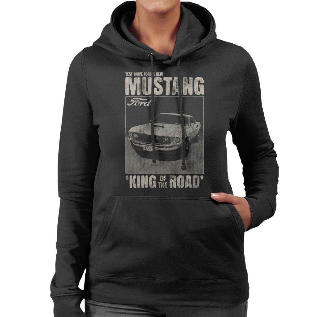 Ford Mustang Test Drive Fords New King Of The Road Women's Hooded Sweatshirt-ALL + EVERY