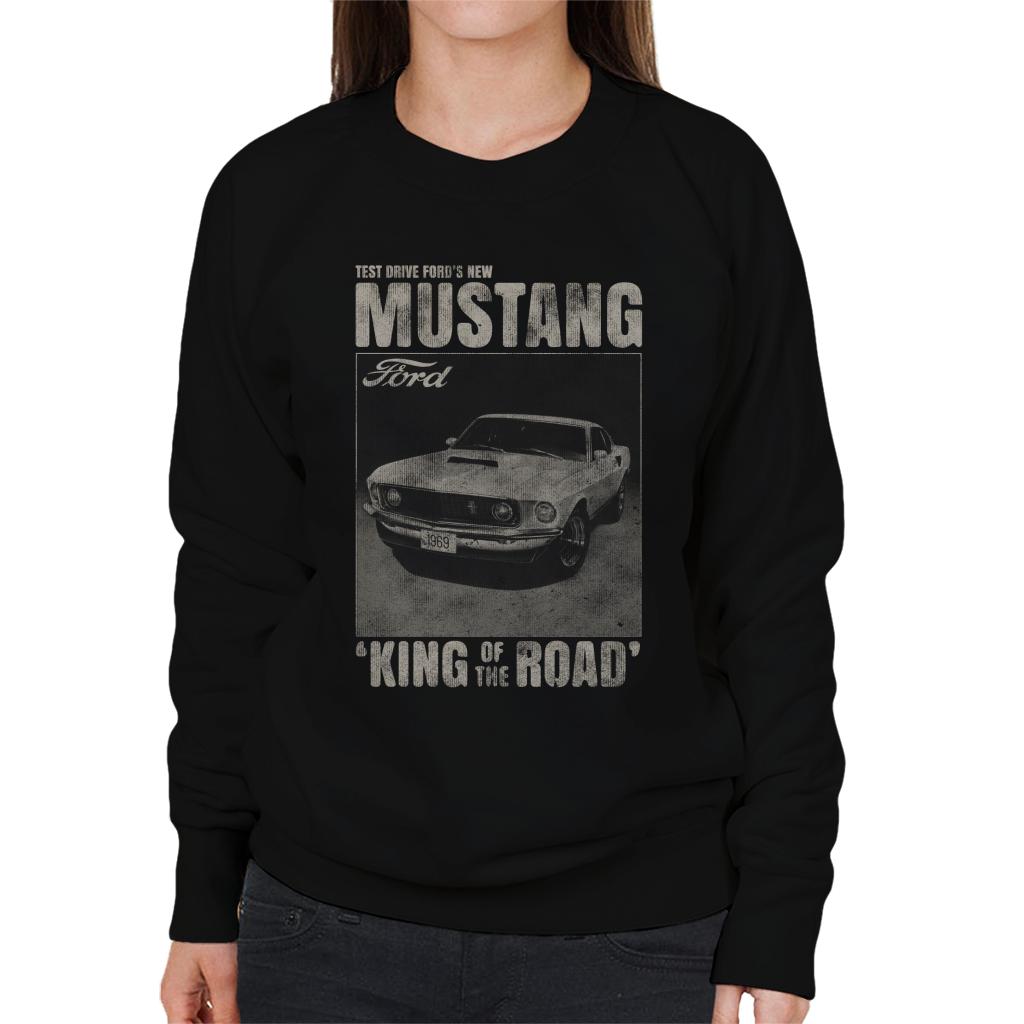 Ford Mustang Test Drive Fords New King Of The Road Women's Sweatshirt-ALL + EVERY