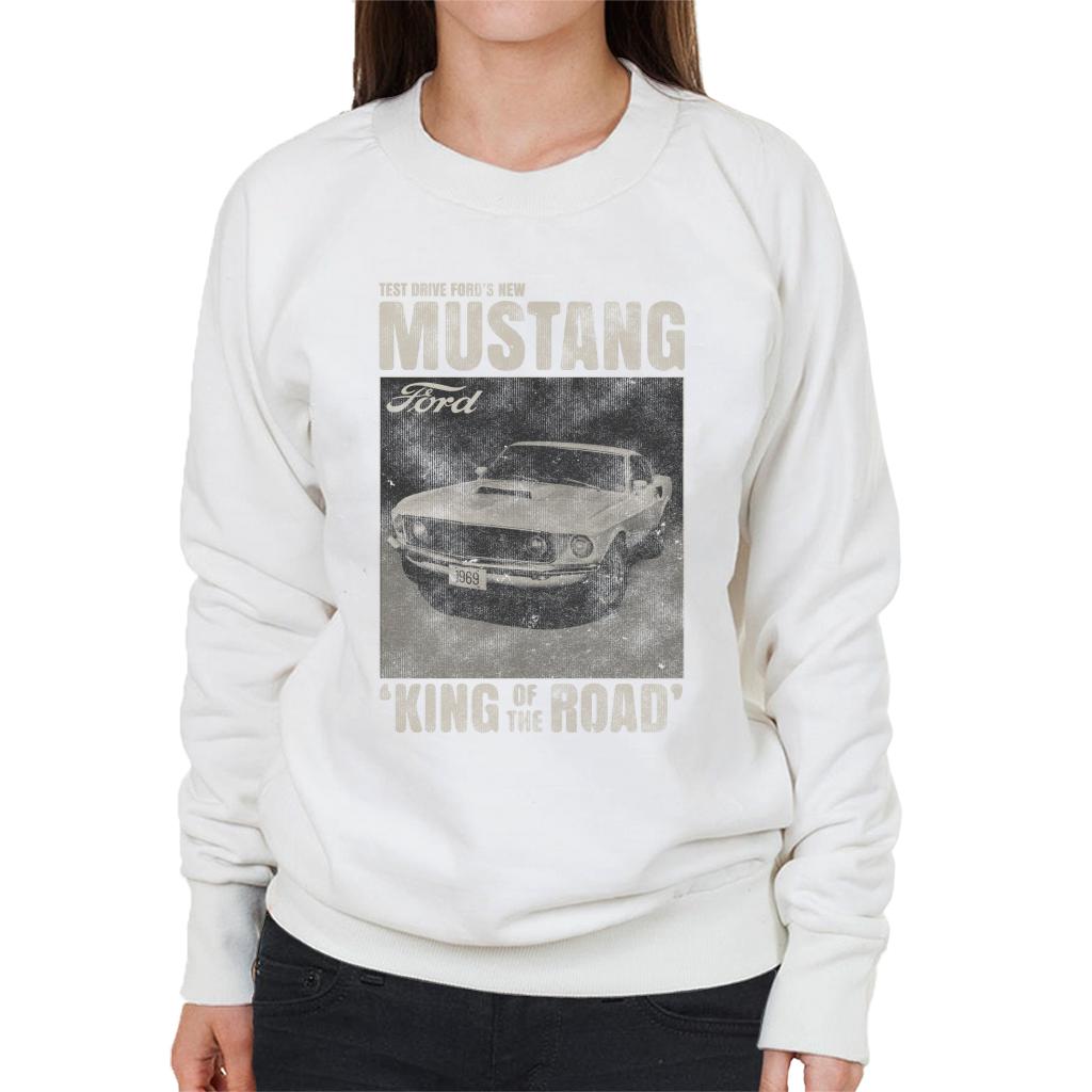 Ford Mustang Test Drive Fords New King Of The Road Women's Sweatshirt-ALL + EVERY