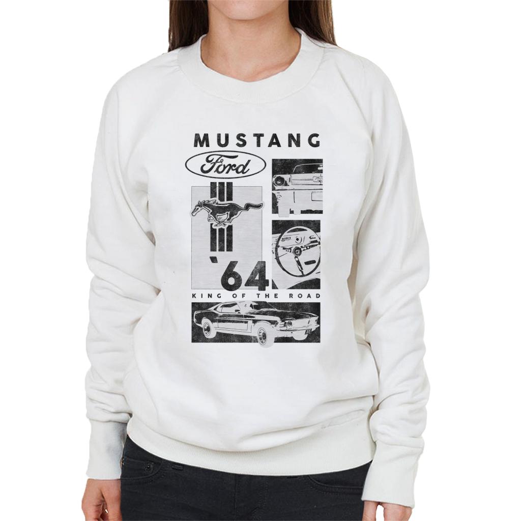 Ford Mustang 64 King Of The Road Women's Sweatshirt-ALL + EVERY