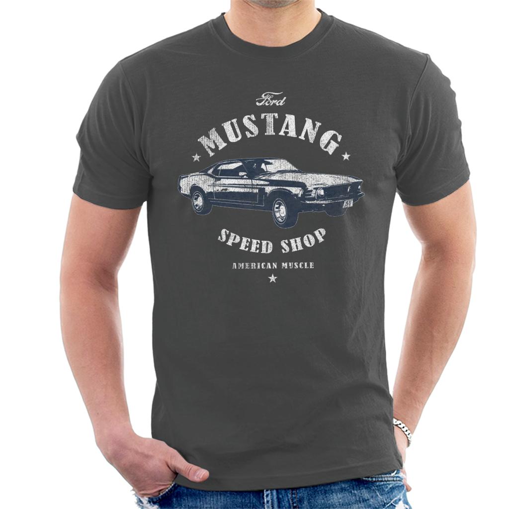 Ford Mustang Speed Shop Men's T-Shirt-ALL + EVERY