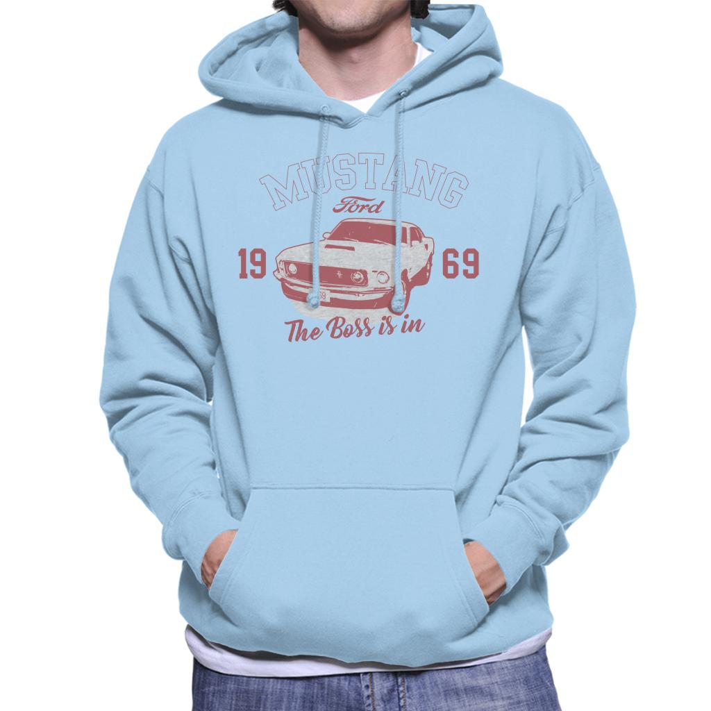 Ford Mustang 1969 The Boss Is In Men's Hooded Sweatshirt-ALL + EVERY