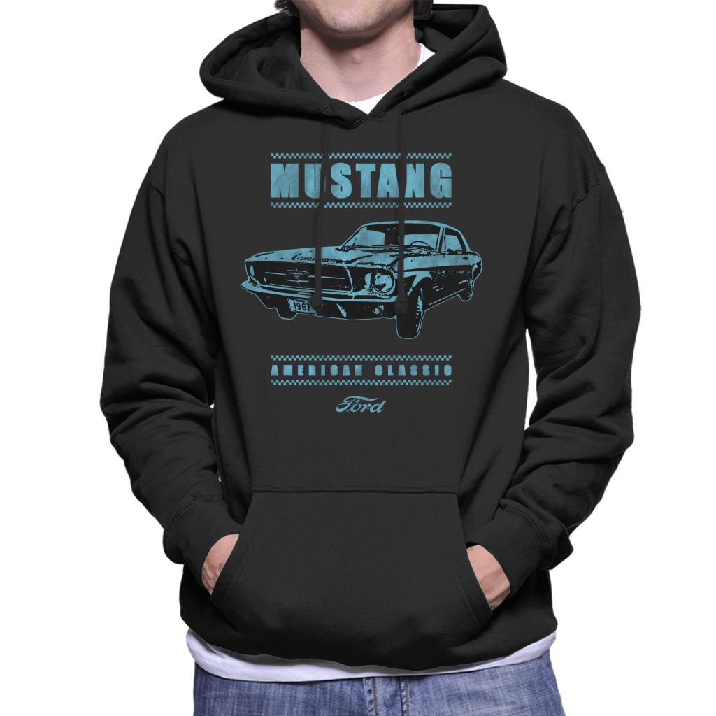 Ford Mustang American Classic Men's Hooded Sweatshirt-ALL + EVERY