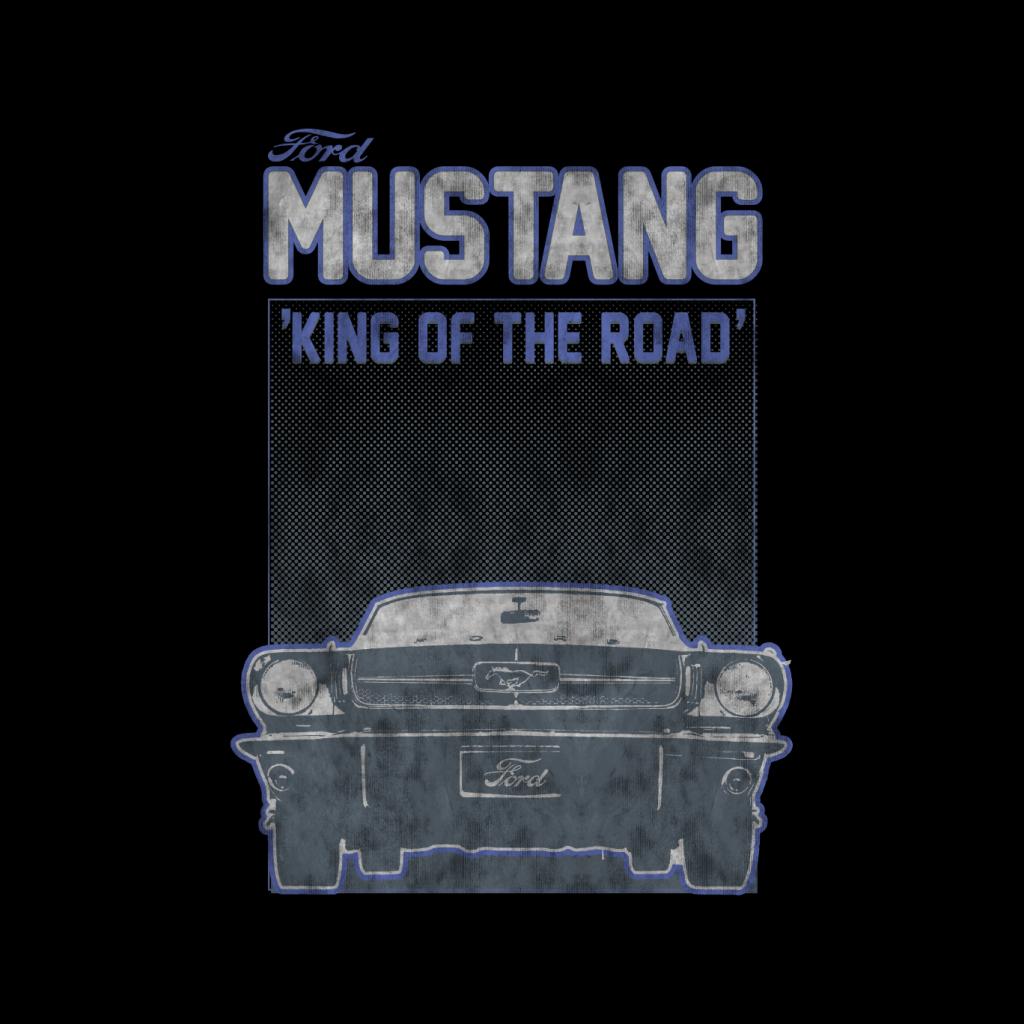 Ford Mustang King Of The Road Front View Men's T-Shirt-ALL + EVERY