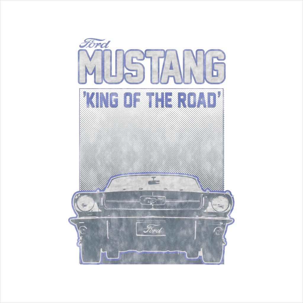 Ford Mustang King Of The Road Front View Men's T-Shirt-ALL + EVERY