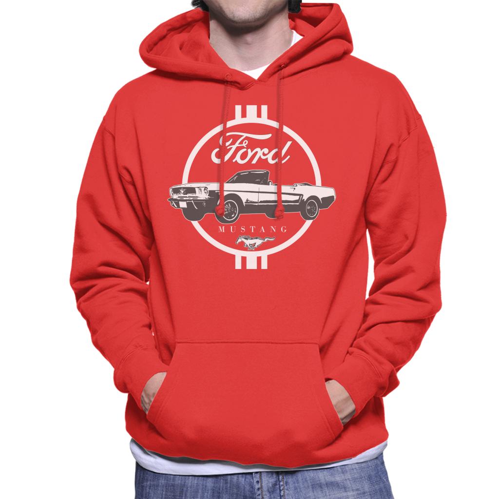 Ford Mustang Chrome Icon Men's Hooded Sweatshirt-ALL + EVERY