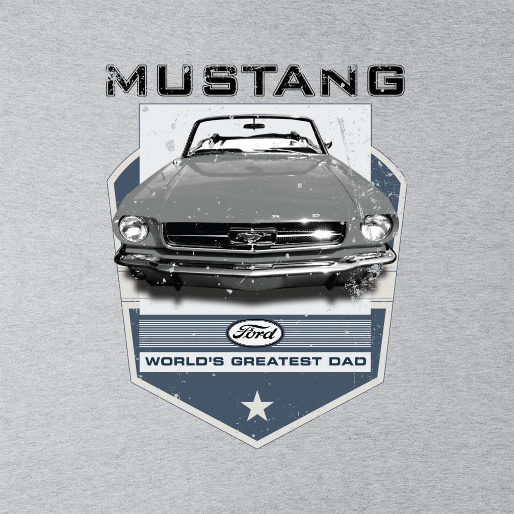 Ford Mustang Worlds Greatest Dad Men's T-Shirt-ALL + EVERY