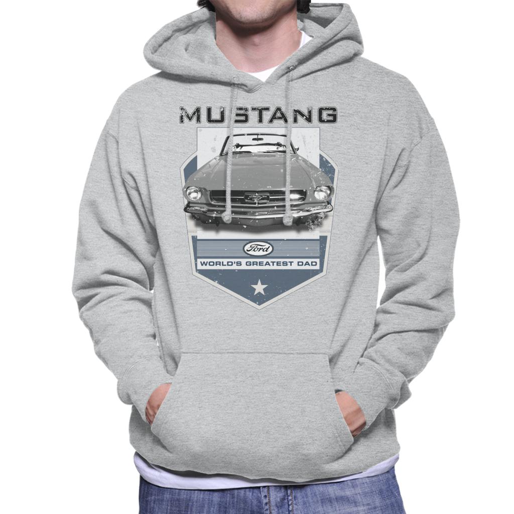 Ford Mustang Worlds Greatest Dad Men's Hooded Sweatshirt-ALL + EVERY