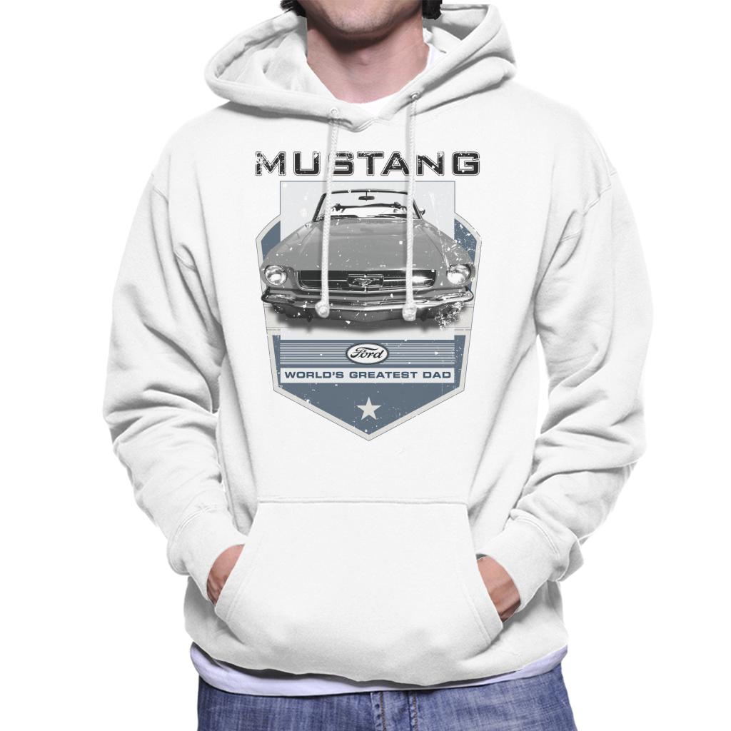 Ford Mustang Worlds Greatest Dad Men's Hooded Sweatshirt-ALL + EVERY