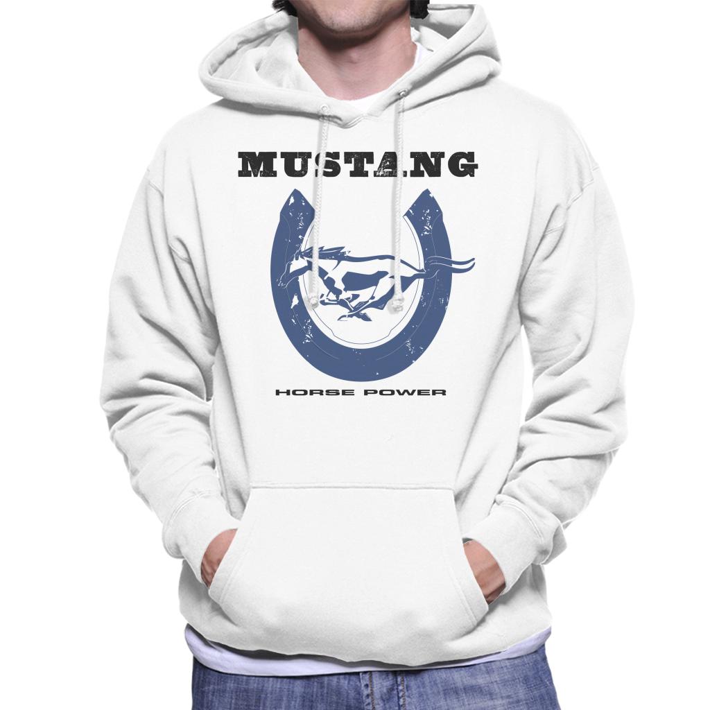 Ford Mustang Horsepower Men's Hooded Sweatshirt-ALL + EVERY