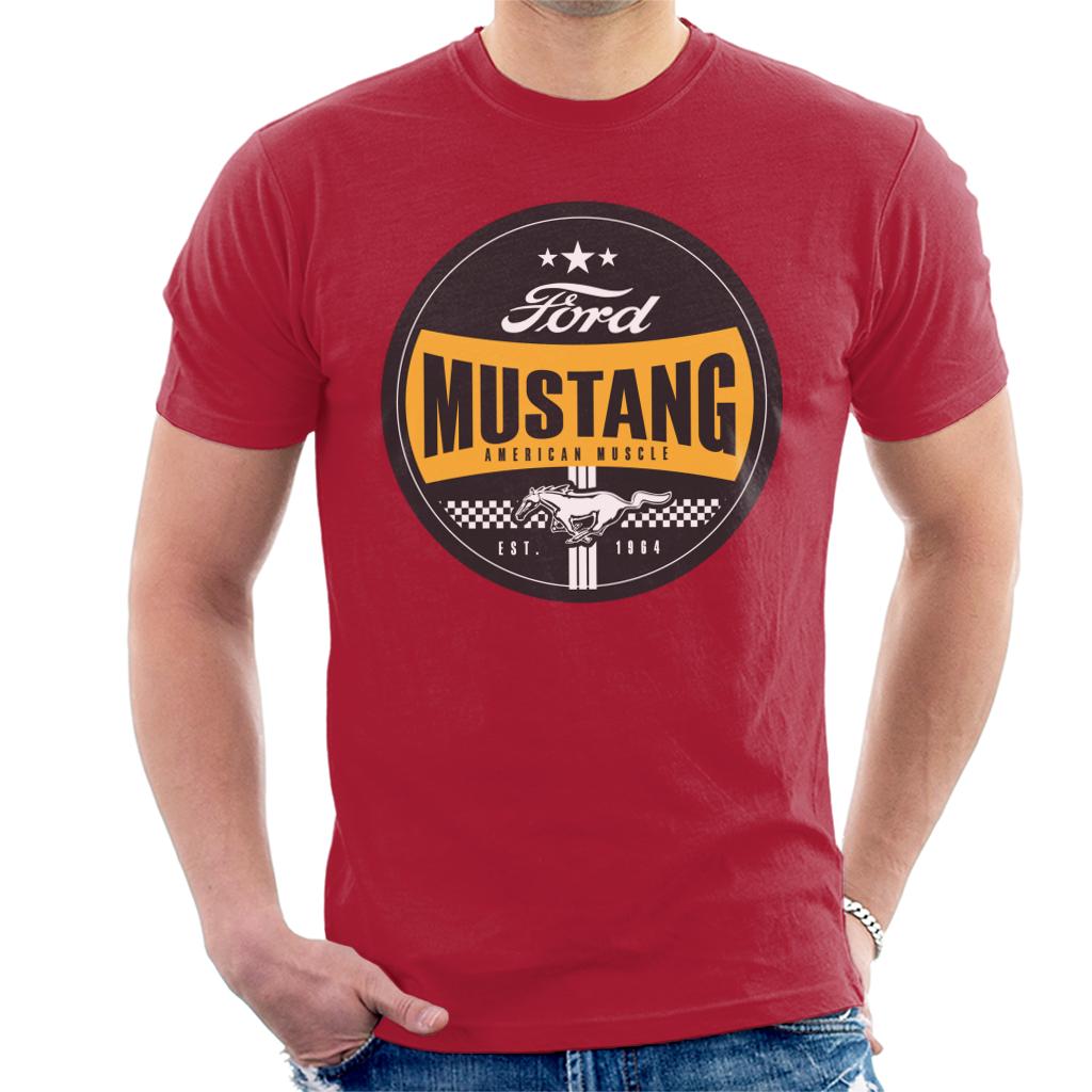 Ford Mustang American Muscle Est 1964 Icon Men's T-Shirt-ALL + EVERY