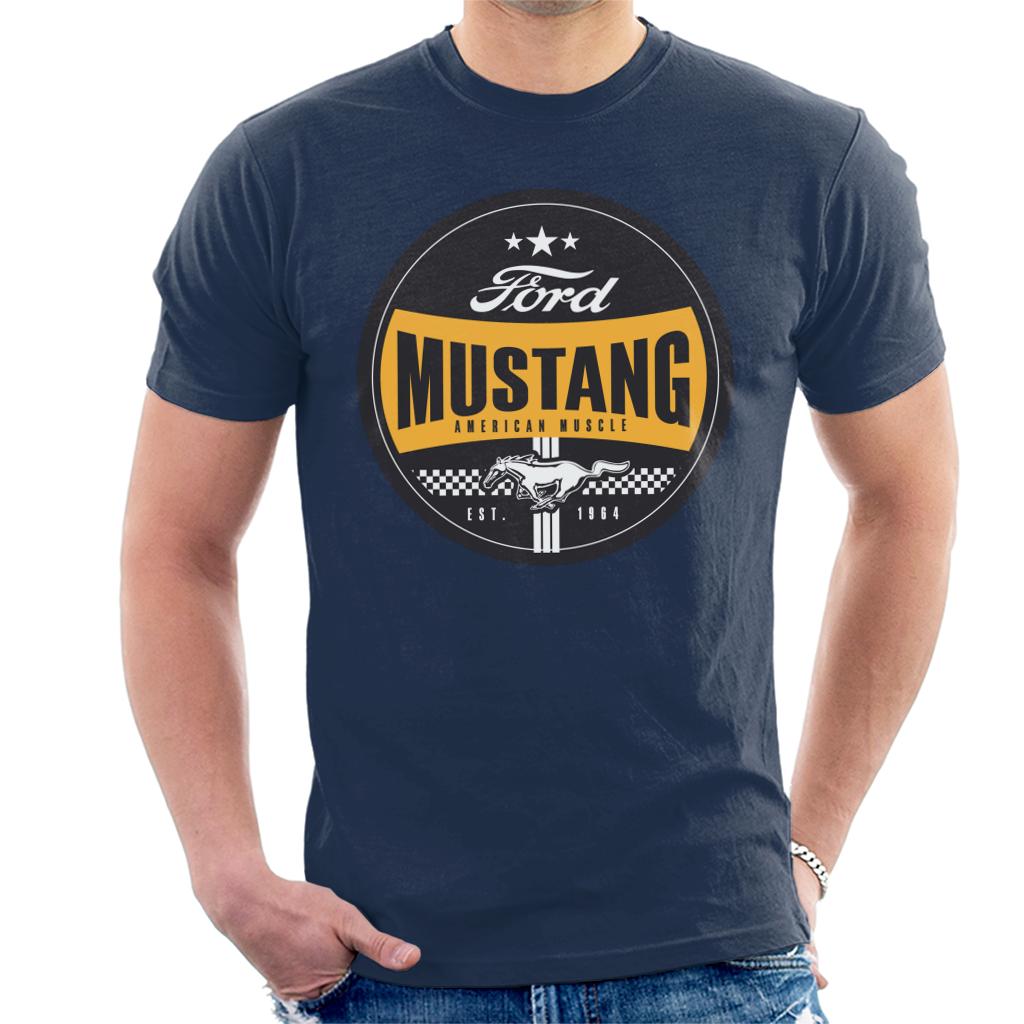 Ford Mustang American Muscle Est 1964 Icon Men's T-Shirt-ALL + EVERY