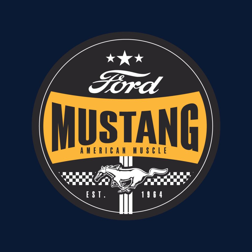 Ford Mustang American Muscle Est 1964 Icon Men's Hooded Sweatshirt-ALL + EVERY