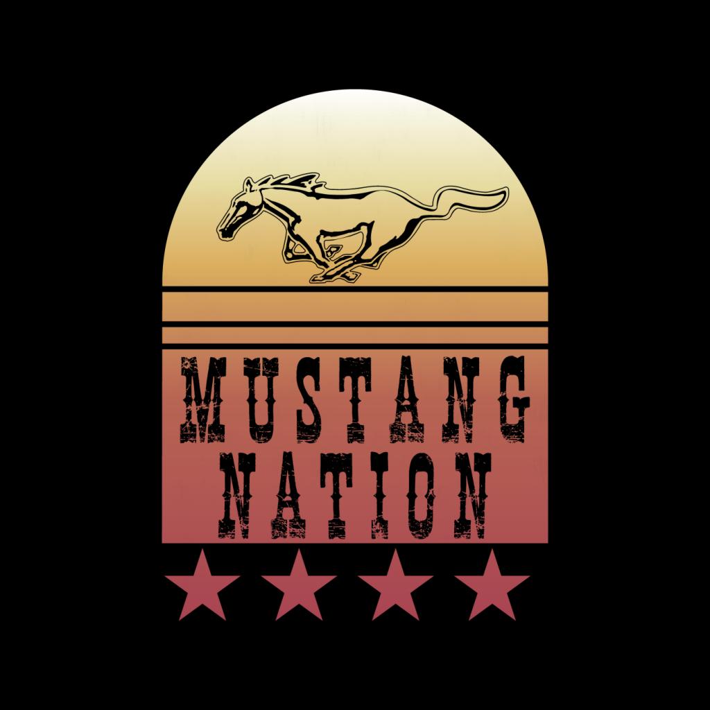 Ford Mustang Nation Gradient Men's T-Shirt-ALL + EVERY