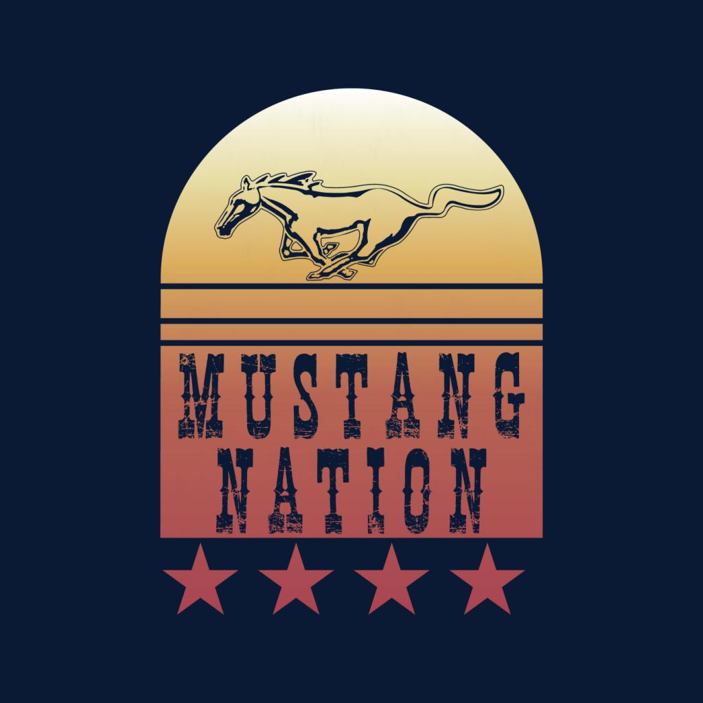 Ford Mustang Nation Gradient Men's T-Shirt-ALL + EVERY