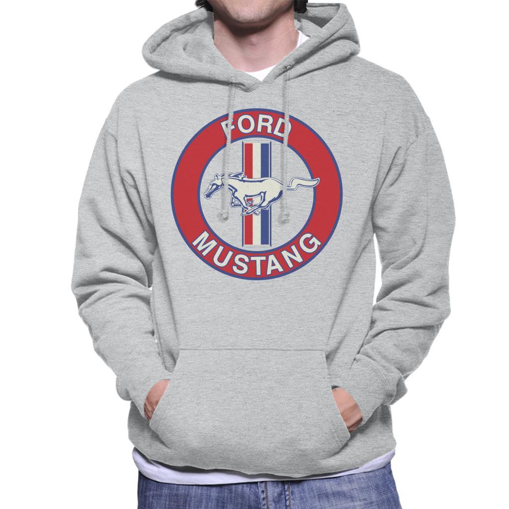 Ford Mustang Disc Logo Men's Hooded Sweatshirt-ALL + EVERY