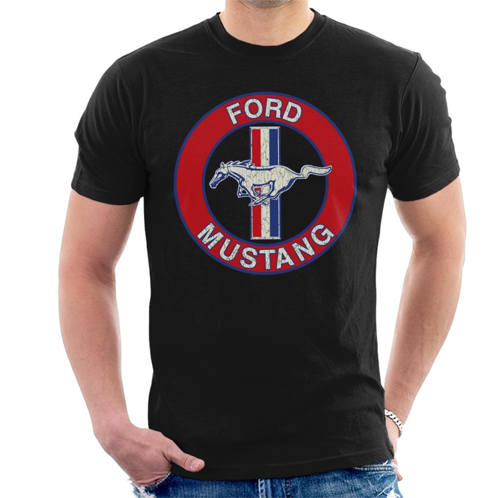 Ford Mustang Disc Logo Men's T-Shirt-ALL + EVERY