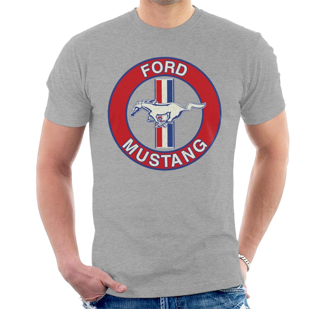 Ford Mustang Disc Logo Men's T-Shirt-ALL + EVERY