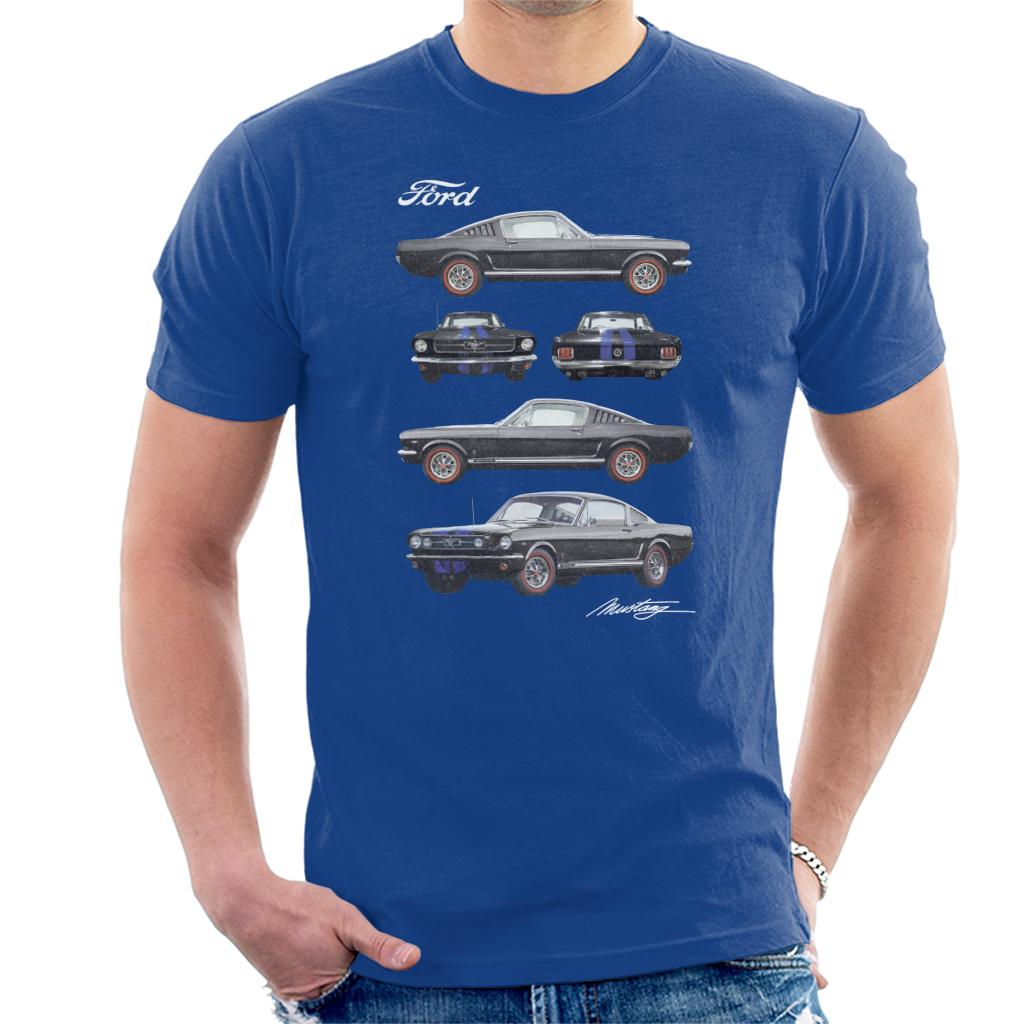 Ford Mustang Multi View Men's T-Shirt-ALL + EVERY