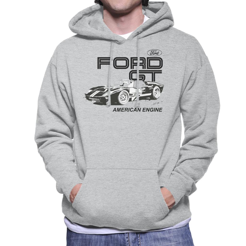 Ford GT American Engine Men's Hooded Sweatshirt-ALL + EVERY