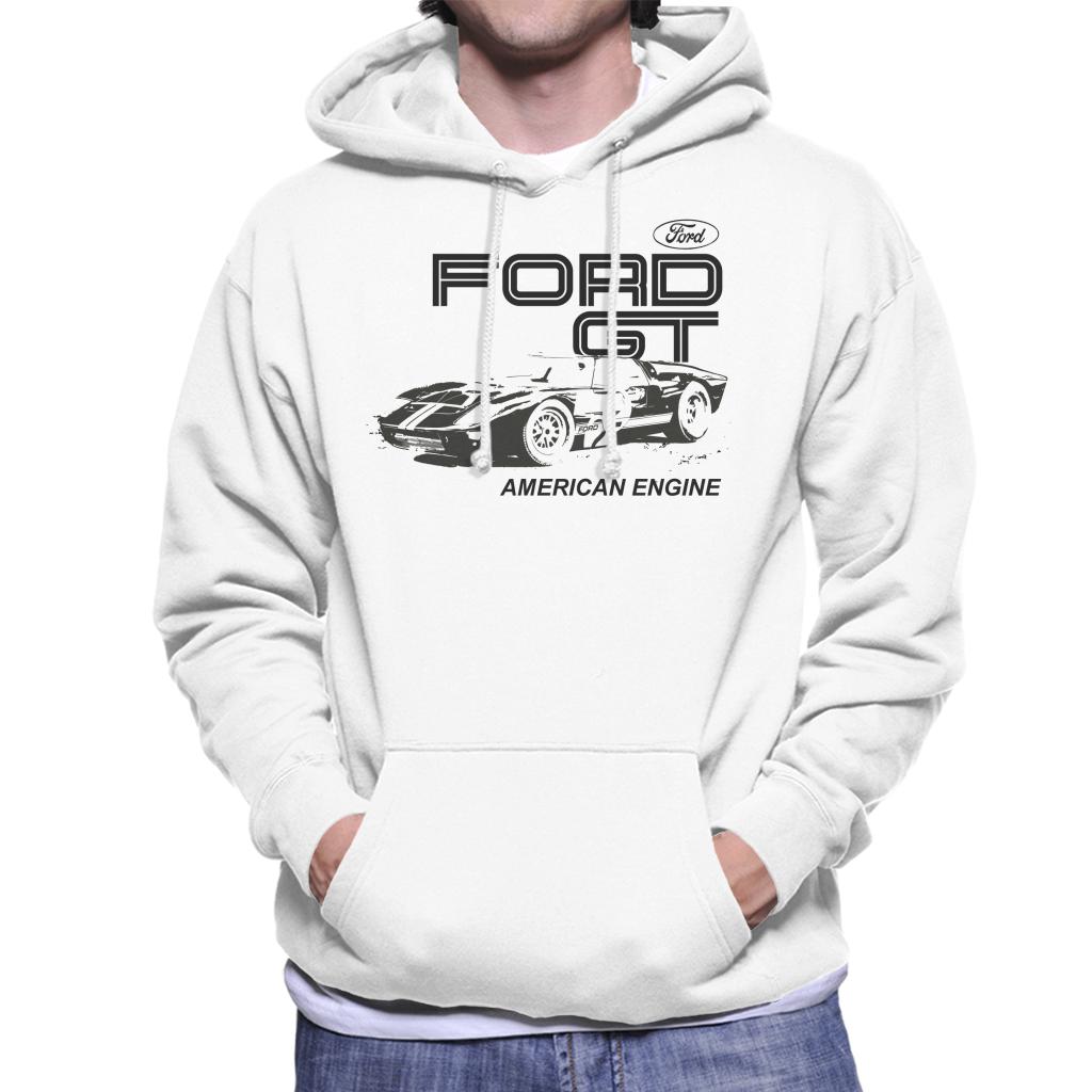 Ford GT American Engine Men's Hooded Sweatshirt-ALL + EVERY