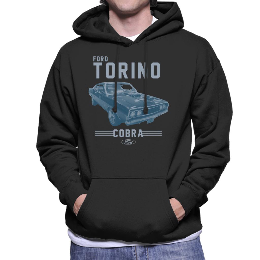 Ford Torino Cobra Men's Hooded Sweatshirt-ALL + EVERY