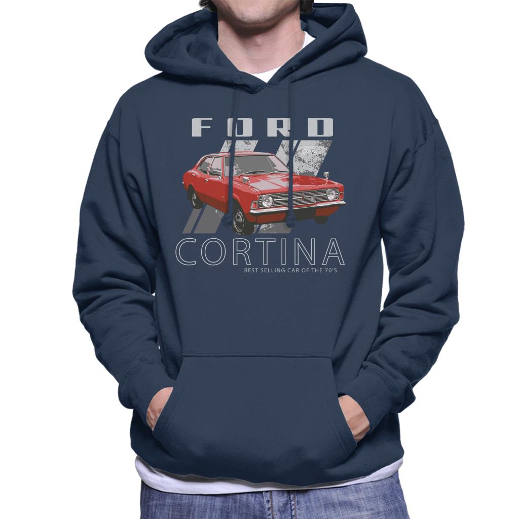 Ford Cortina Best Seller Of The 70s Men's Hooded Sweatshirt-ALL + EVERY